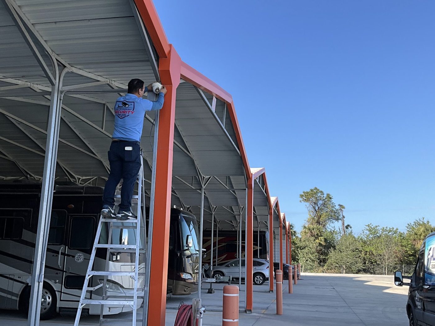 Commercial RV Storage – CCTV System — Commercial security system installation Sarasota FL | All Technology Security